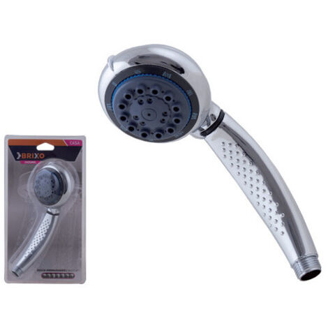Douche à hydromassage Cozumel Brixo chromée 7 jets – ABS antidérapant, bouton marche/arrêt
