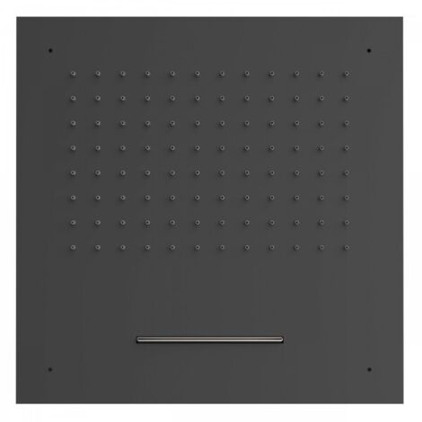 Douche acier inoxydable de tête anticalcaire 2 types de jet (Pluie/Cascade). - TRES 29995501NM