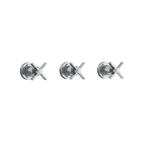 Douche Cross Road Encastre Melangeur 2 Sorties Chrome Robinetterie CROSS ROAD - CRISTINA ONDYNA CR11451