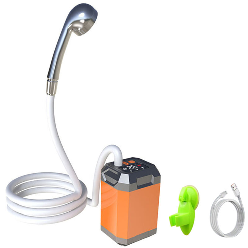 Lifcausal - Douche de camping portable, douche extérieure réglable avec détection intelligente de la température, stérilisation aux ultraviolets,