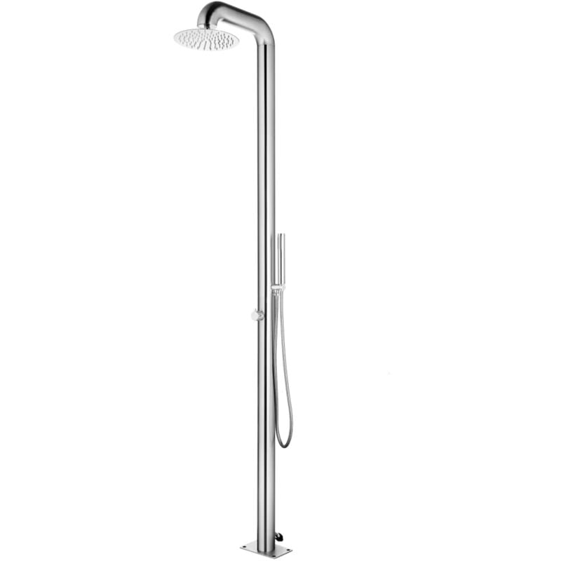 Vidaxl - Douche de jardin 225 cm Acier inoxydable
