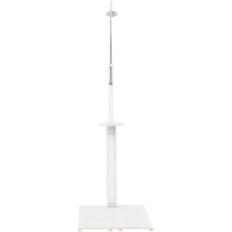 Douche de jardin Blanc Bois CFW36712