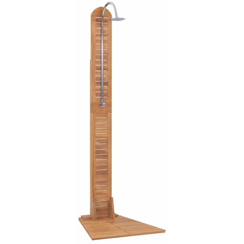 Douche de jardin teck massif 70x75x204 cm Vidaxl