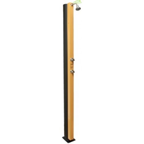 Douche de piscine solaire Beige avec rince pieds 30L