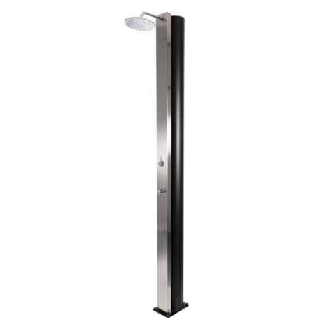 Douche de piscine solaire PULSATE 40L-Acier inoxydable-Acier inoxydable-17.5 --