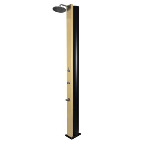 Douche de piscine solaire PULSATE 40L avec rince pieds-Beige-Beige-17.5 --