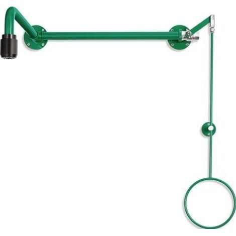 Douche de sécurité Classicline avec commande par tirette pour montage au-dessus de la porte raccord 3/4 pouce FI B-SAFETY