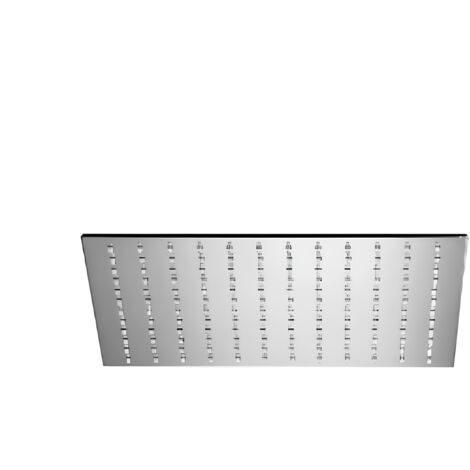 Douche de tête 250x250 mm en laiton chromé - Alpi Metal Slim