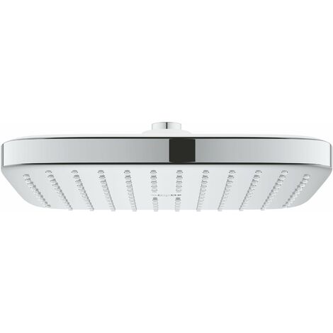 Grohe – Douche de tête carrée 250 mm – Jet de pluie uniforme – Technologie DreamSpray – Limiteur de débit EcoJoy 9,5 l/min – Finition chromée