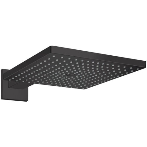 Douche de tête 300 Air 1jet avec bras de douche 390 mm noir mat