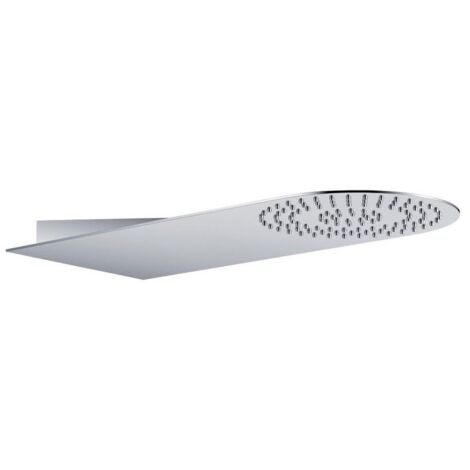 Douche de tête de Luxe, articul. 1/2’’ acier inox poli chromé, 500x220 mm