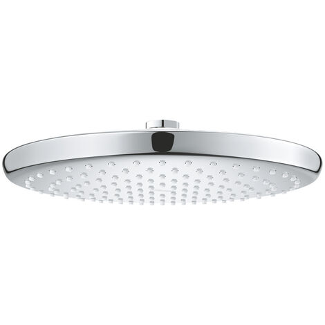 Grohe – Douche de tête ronde Ø 250 mm – Jet pluie doux – Débit 9,5 l/min – Chromée avec picots anticalcaire – Système DreamSpray