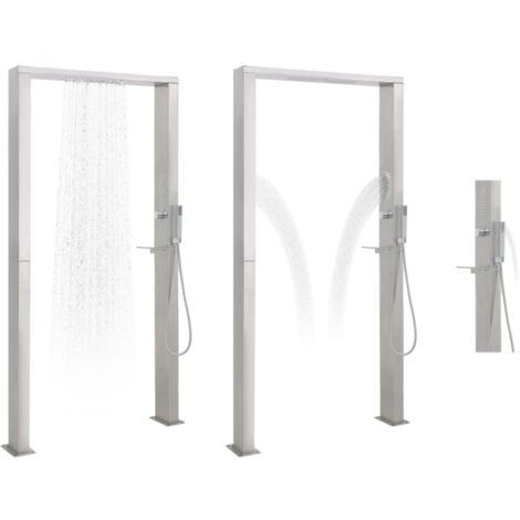Douche d'extérieur à double jet Acier inoxydable CFW38754