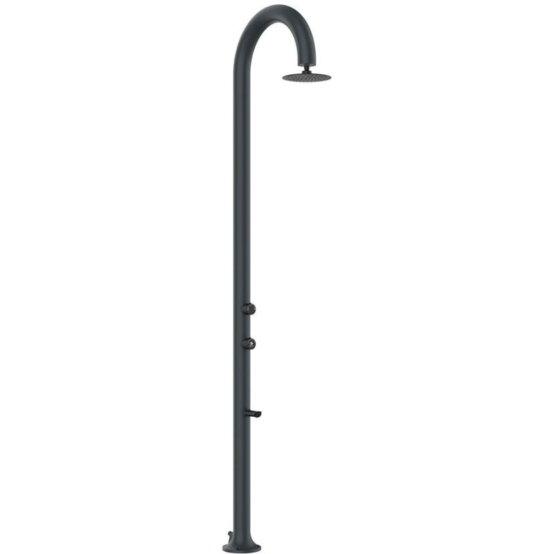 Douche Extérieure En Aluminium Gris Cm 233x17x17 Sined Luna Alu Grigia