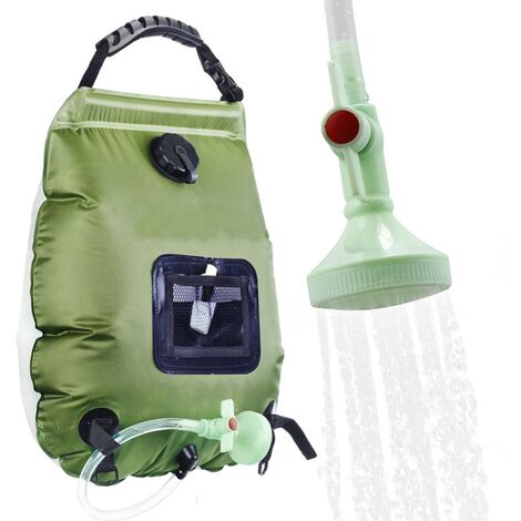 Douche extérieure, Sac de Douche Solaire, 20 litres, Camping, température 45 °C
