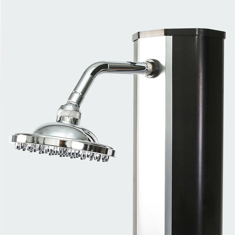 Douche Argentée Solaire Pour Piscines, Campings, Avec Accessoires. - Argent