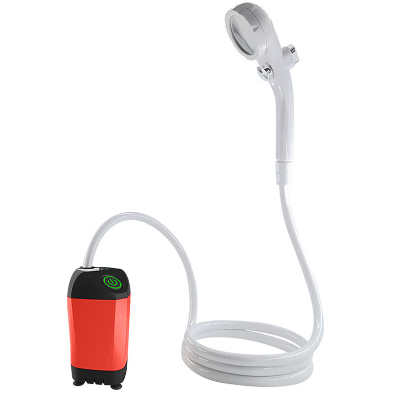 Decdeal - Douche portable pour camping Pompe de douche électrique IPX7 étanche avec affichage numérique pour camping randonnée sac à dos voyage plage