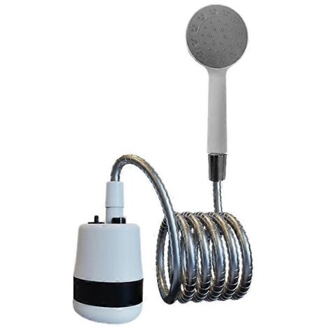 Douche portable rechargeable électrique pour camping – Pompe de douche à batterie intégrée, lavage en extérieur, voyage, plage, randonnée, jardin, pique-nique, sans fil. (145 caractères)