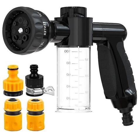 Douche pour chien, pommeau de douche pour chien, pistolet à eau haute pression pour le lavage de voiture et le jardin, pot de mousse pour la maison