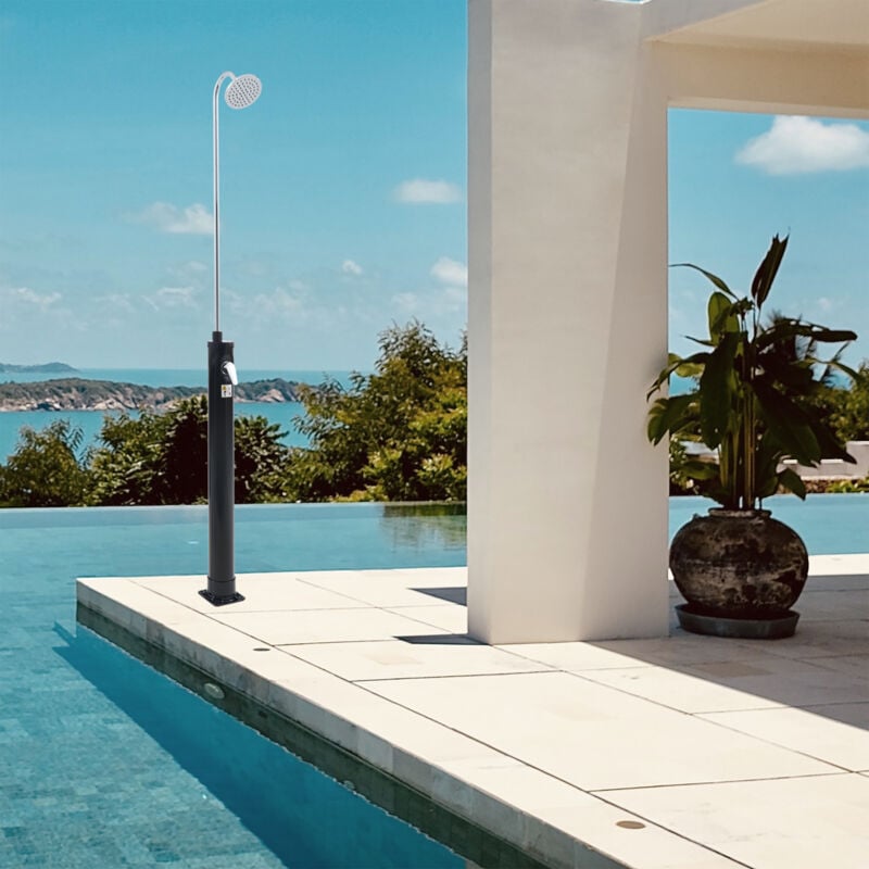 Douche solaire de jardin Ampend 215 cm 9 L casa.pro