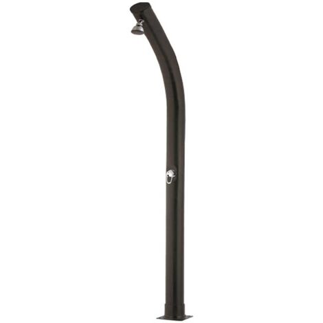 DOUCHE SOLAIRE DE JARDIN COURBE PVC NOIR 23 LITRES - 2 MTS - 500071RP