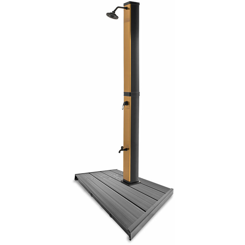 Frankystar - Douche solaire de jardin 40L avec plateforme - Surya Gold & Dasar