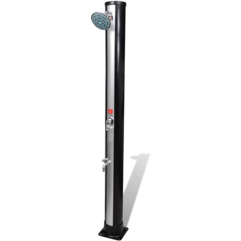 Douche solaire d'extérieur avec pomme de douche et robinet 35 L