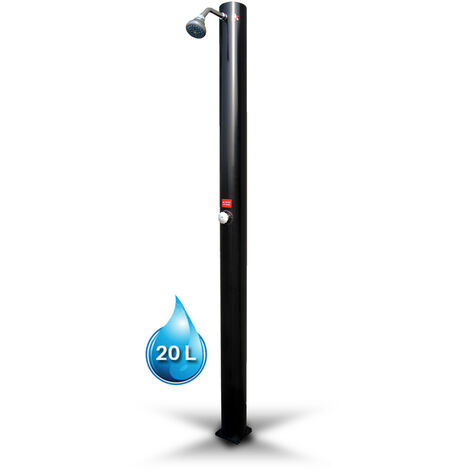 Douche solaire droite pvc noir 20l