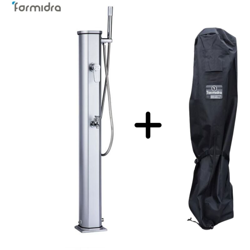 Douche solaire JOLLY GO Argent - 20 L + Housse d'hivernage pour douche solaire Go FORMIDRA