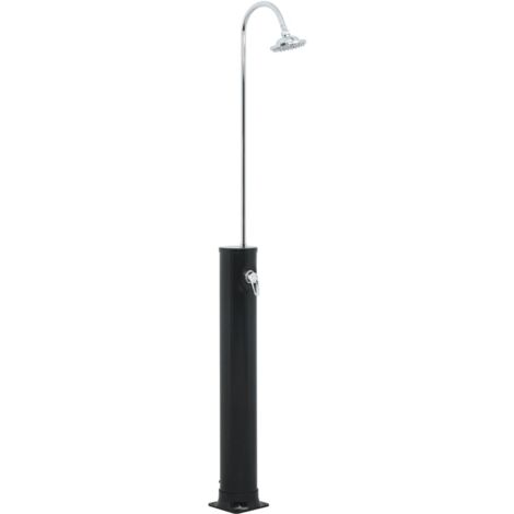 Douche solaire Noir 214 cm 20 L vidaXL