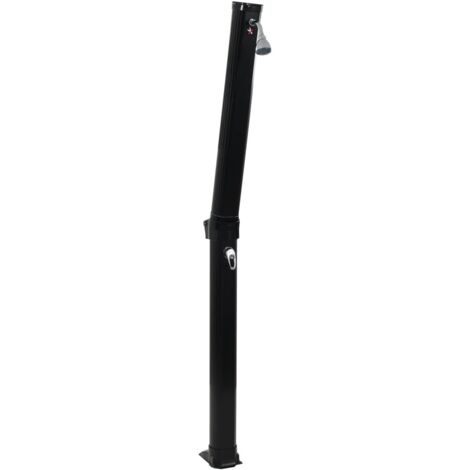 Douche solaire pliable Noir 214 cm 23 L
