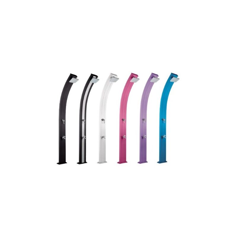 Douche Solaire Formidra Spring 30 litres avec rince-pieds Anthracite / Alu brossé