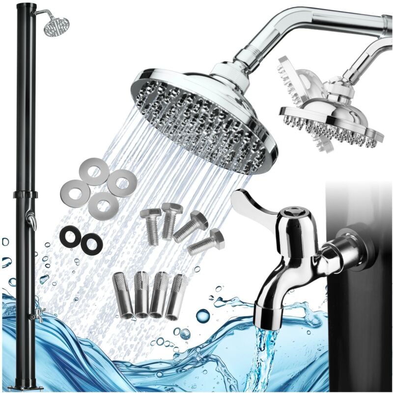 Douche solaire 20 litres Eau chaude, sans raccordement électrique