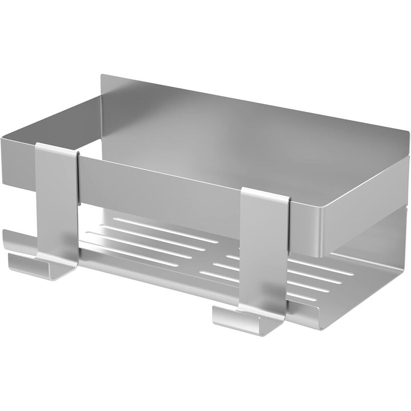 Douche, support de douche sans perçage, douche avec crochet en acier inoxydable SUS304, support de douche antirouille de stockage de salle de bain,