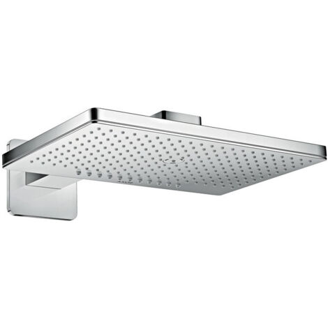 Douche tête 460x300mm 2jetavec bras de douche 450mm, rosace SoftCube chroméé