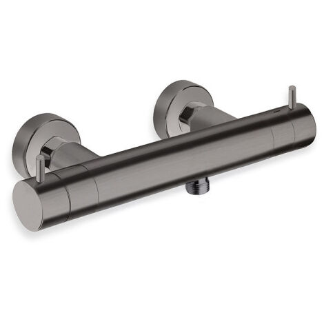 Douche thermostatique chrome noir brosse - CRISTINA ONDYNA TV45175