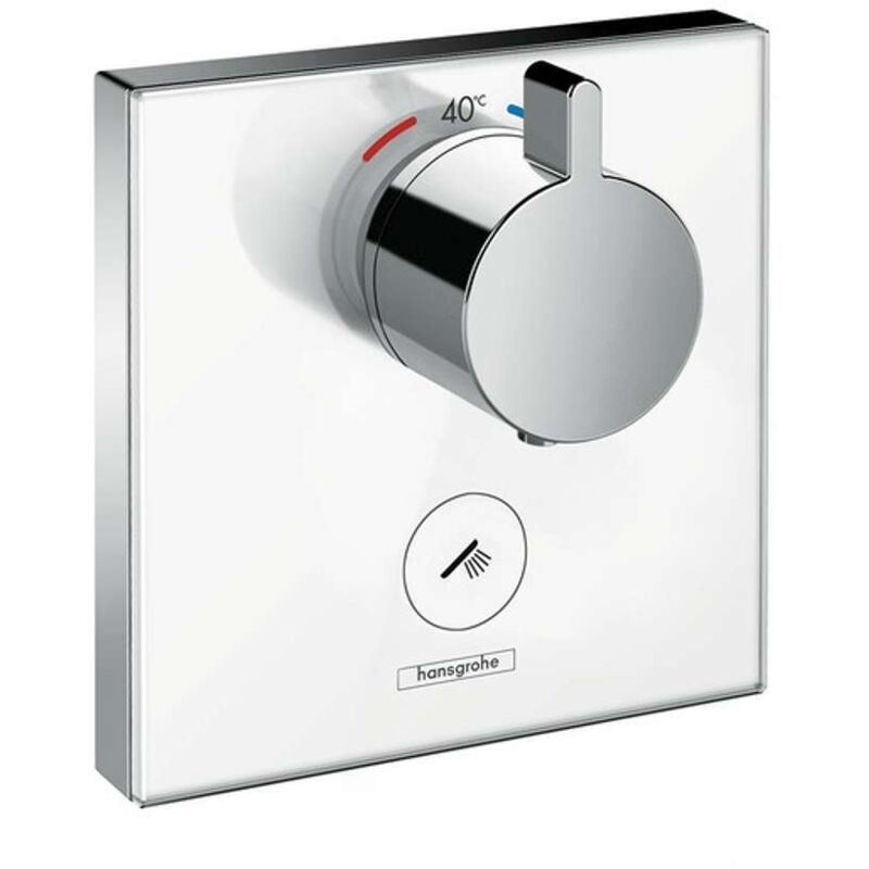 hansgrohe douche ShowerSelect 15735400 Highflow, 1 Verbraucher , 1 Verbraucher , verre blanc - chromé