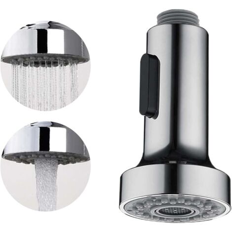 Douchette 2 Modes Tête Robinetd de Cuisine Douchette Remplacement (argenté)