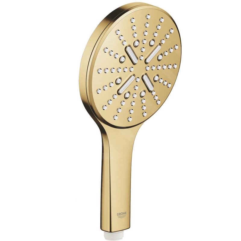 Grohe - Rainshower SmartActive - Douche de tête 130 9,5 l/min, 3 jets, Cool Sunrise brossé 26574GN0