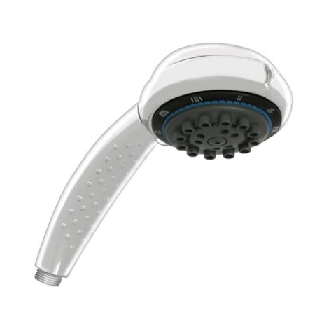 Douchette a' main 8 jets mode'le Naos   85 mm chrome'e pour baignoire cabine de douche