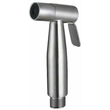 Douchette à main bidet acier inoxydable haute pression spray pulvérisation idéal pour wc suspendu nickel brossé ws024