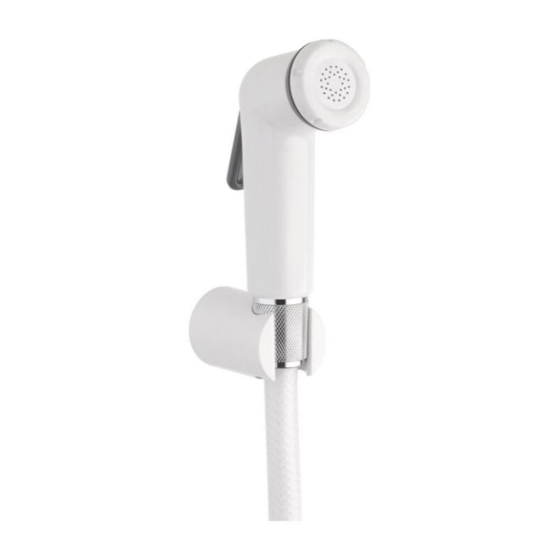 Douchette à main hygiénique en plastique blanc avec support mural série easy Idral 09024/D Blanc - Plastique