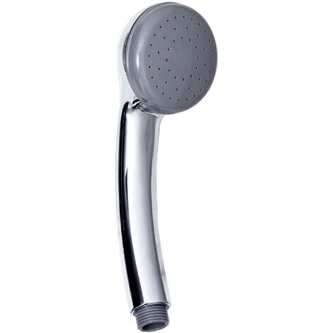 Douchette a' main monojet Mod. Cagliari en ABS finition chrome'e diame'tre   71 mm longueur 205 mm avec douchette de salle de bain a' e'conomie d'eau