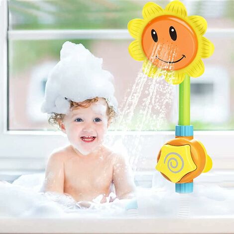 Jouets de bain bébé enfants Mini panier de tir baignoire eau jeu ensemble  panneau de basket-ball avec 3 balles drôle douche amusant pour les