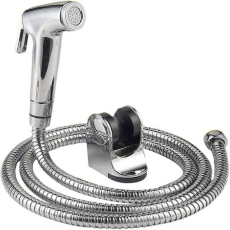 Douchette Bidet Main Shattaf avec Tuyau Acier Inoxydable - Accessoire Salle de Bain ou Cuisine