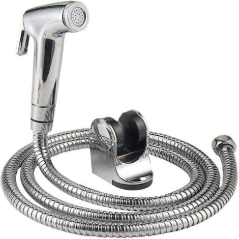 Douchette Bidet Main Shattaf avec Tuyau Acier Inoxydable - Accessoire Salle de Bain ou Cuisine