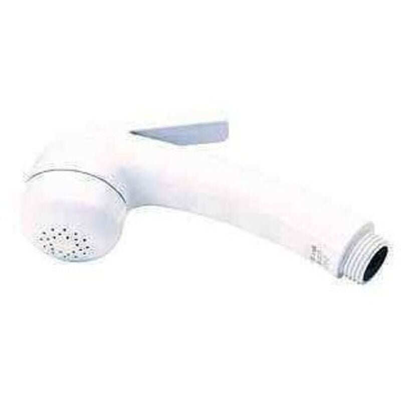 Douchette blanche sans coude pour caravane et camping-car