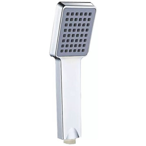 Douchette carrée, pomme de douche, chromé, argent
