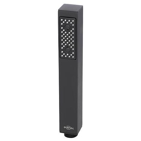 Douchette Cube, noir mat, version laiton