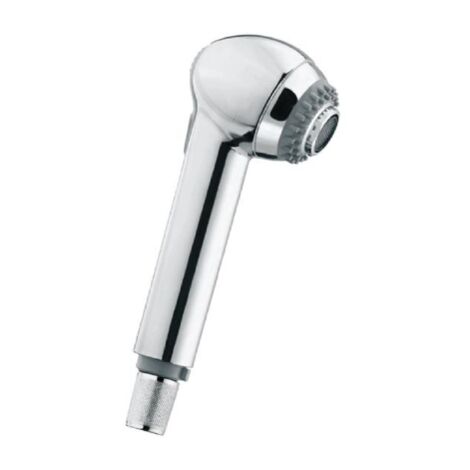 Douchette de cuisine Bossini Kappa-Gom chrome'e 2 jets avec clapet anti-retour et buses en caoutchouc pour e'vier de cuisine